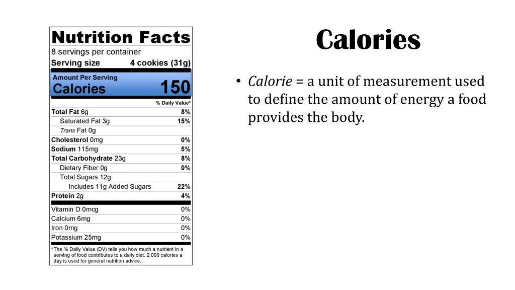 calories