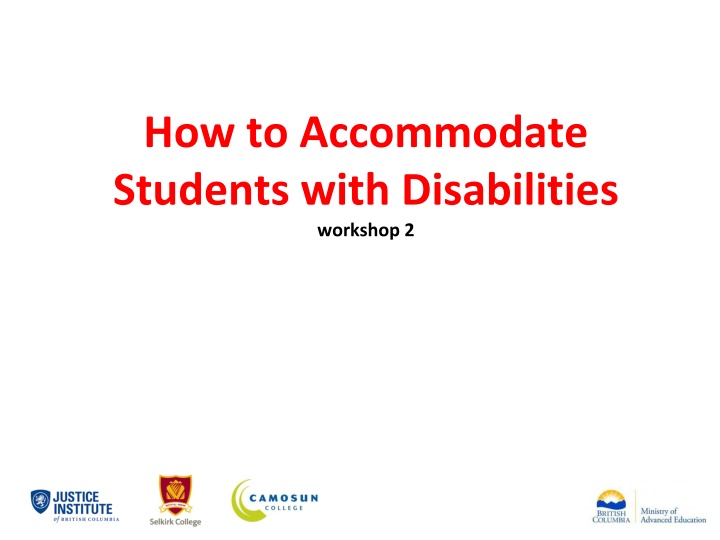 how to accommodate students with disabilities