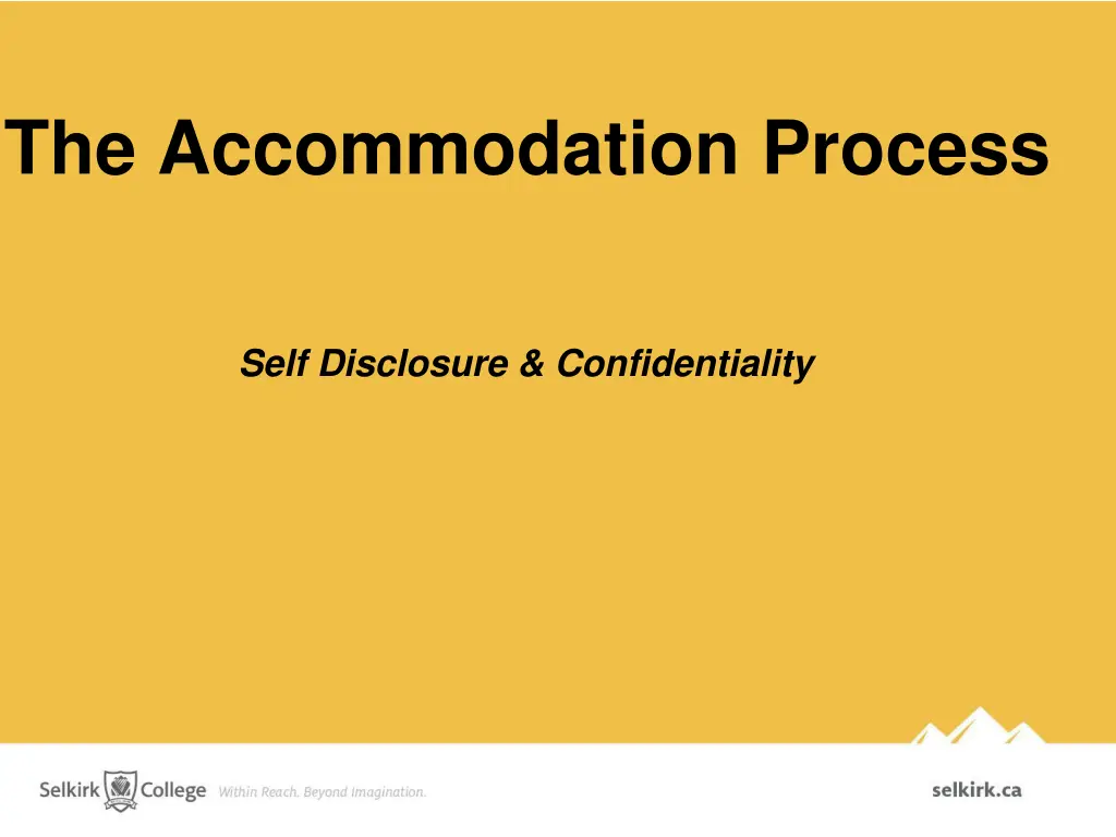 the accommodation process