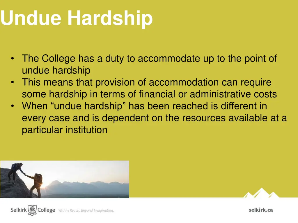 undue hardship