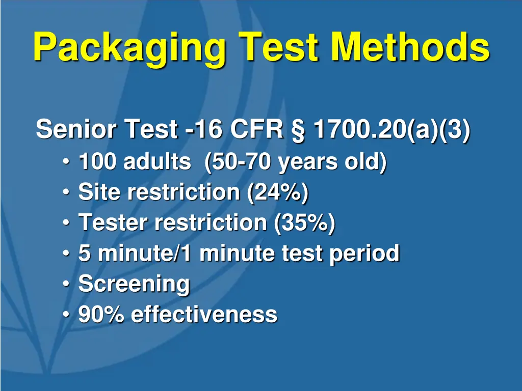 packaging test methods 1