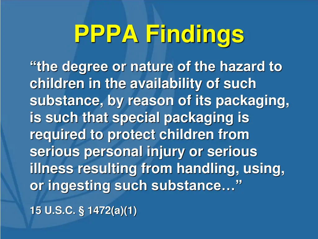 pppa findings