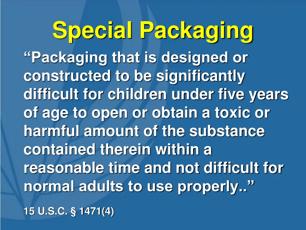 special packaging packaging that is designed