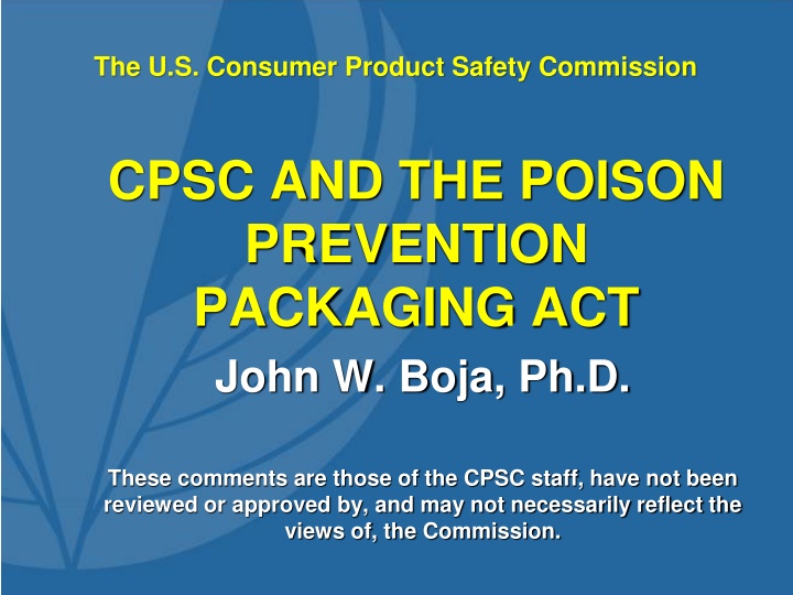 the u s consumer product safety commission