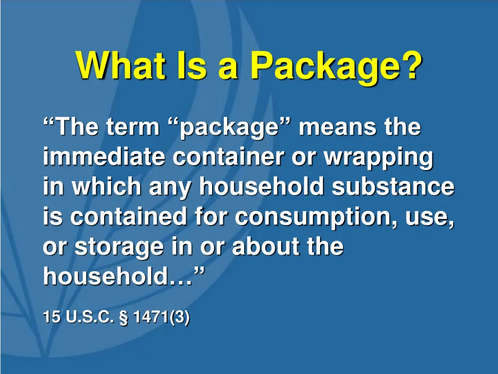 what is a package