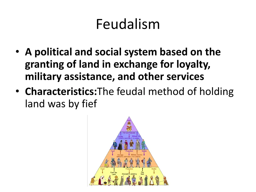 feudalism