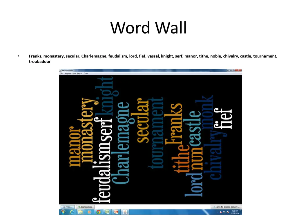 word wall