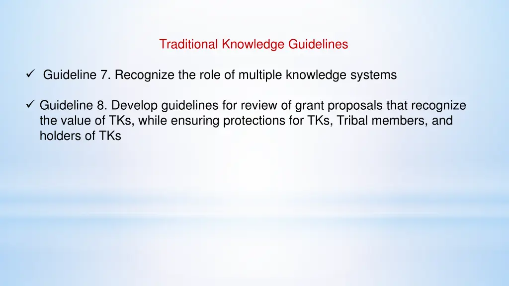 traditional knowledge guidelines 2