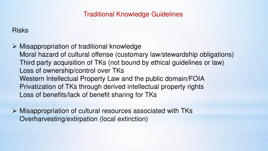 traditional knowledge guidelines 3