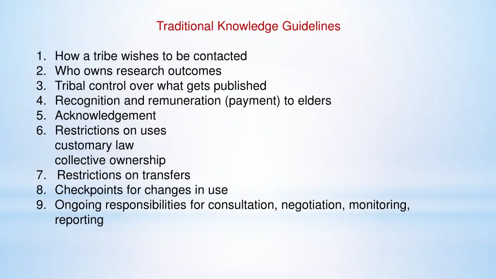 traditional knowledge guidelines 4