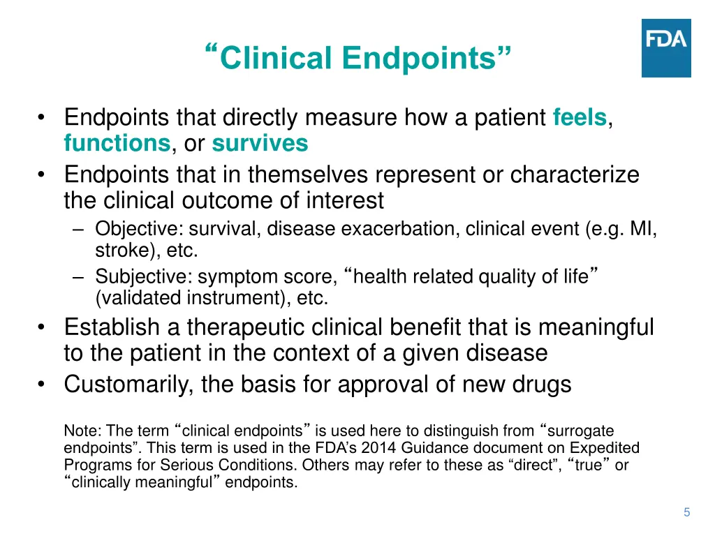 clinical endpoints