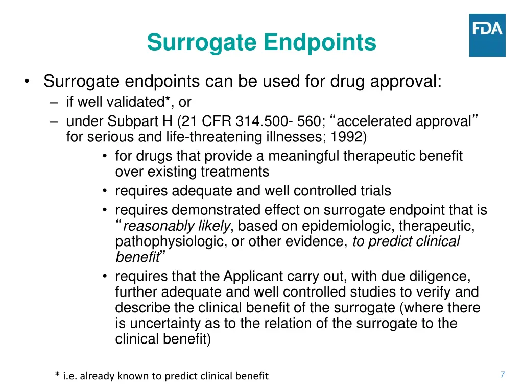 surrogate endpoints 1