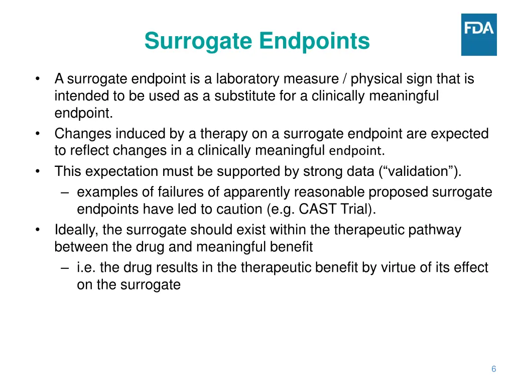 surrogate endpoints