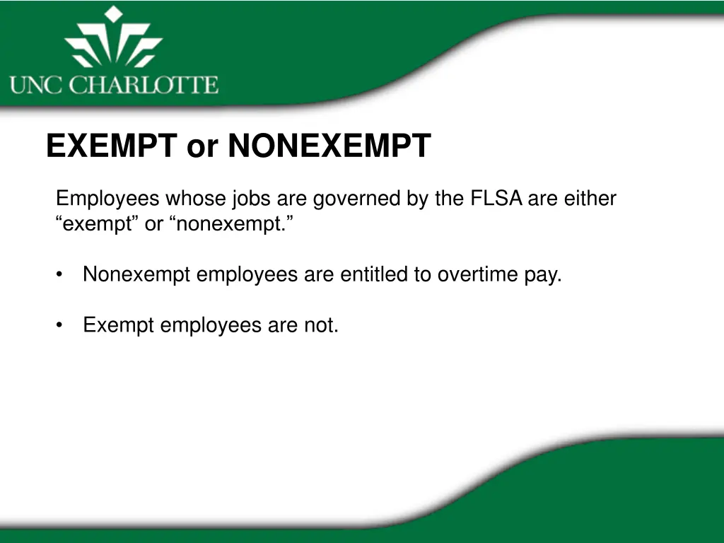 exempt or nonexempt