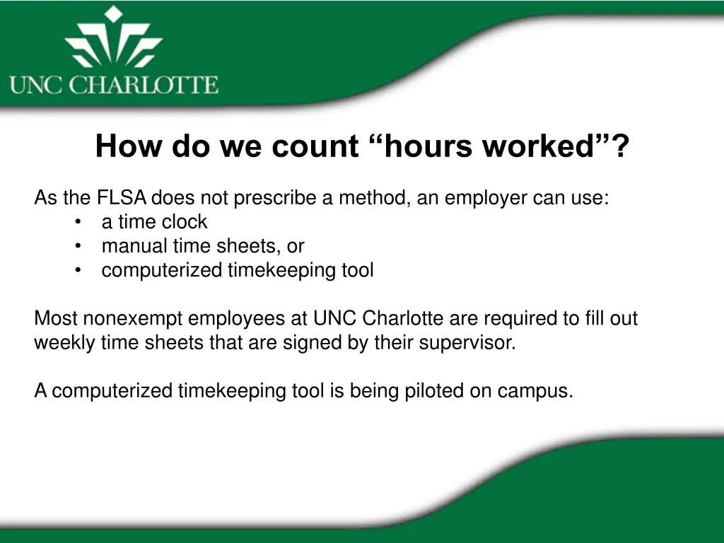 how do we count hours worked