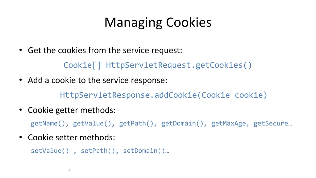 managing cookies