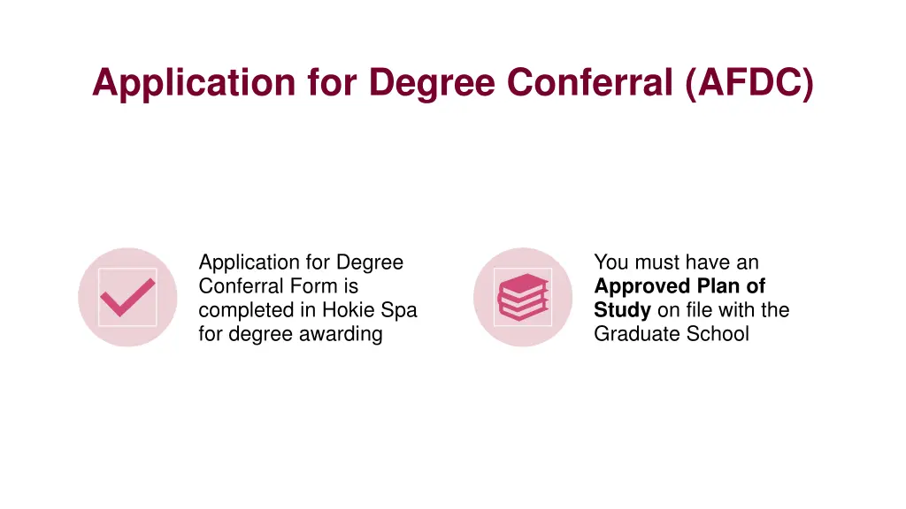 application for degree conferral afdc