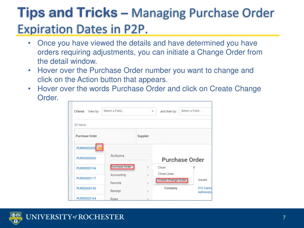 tips and tricks managing purchase order 5