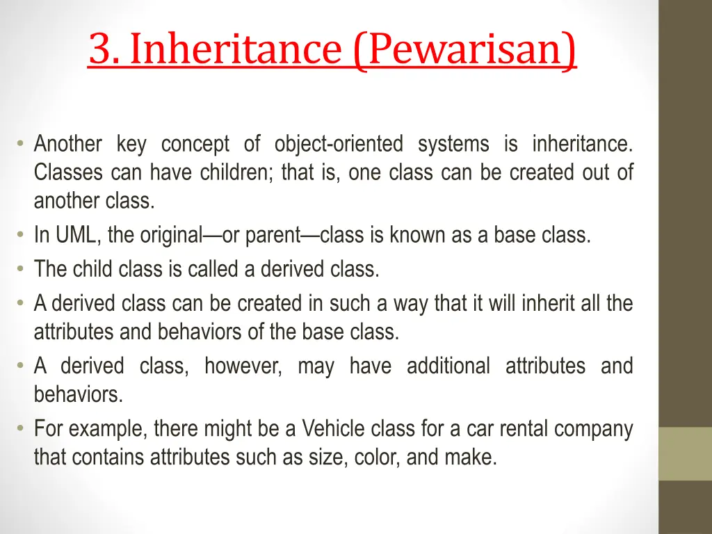 3 inheritance pewarisan