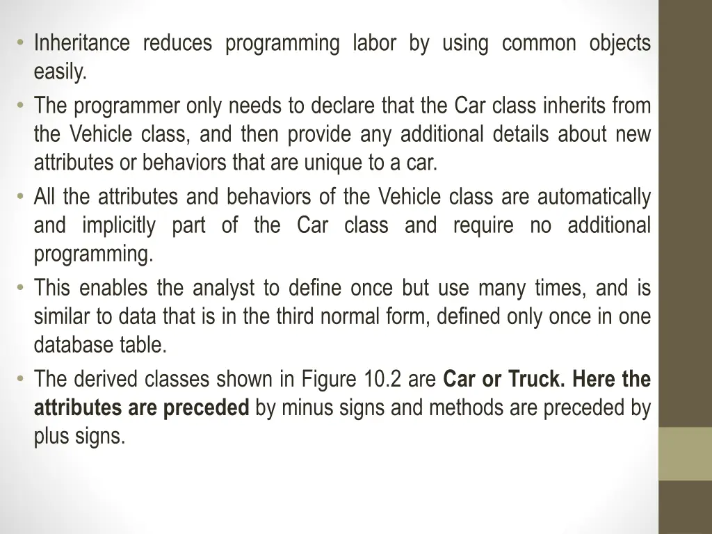 inheritance reduces programming labor by using