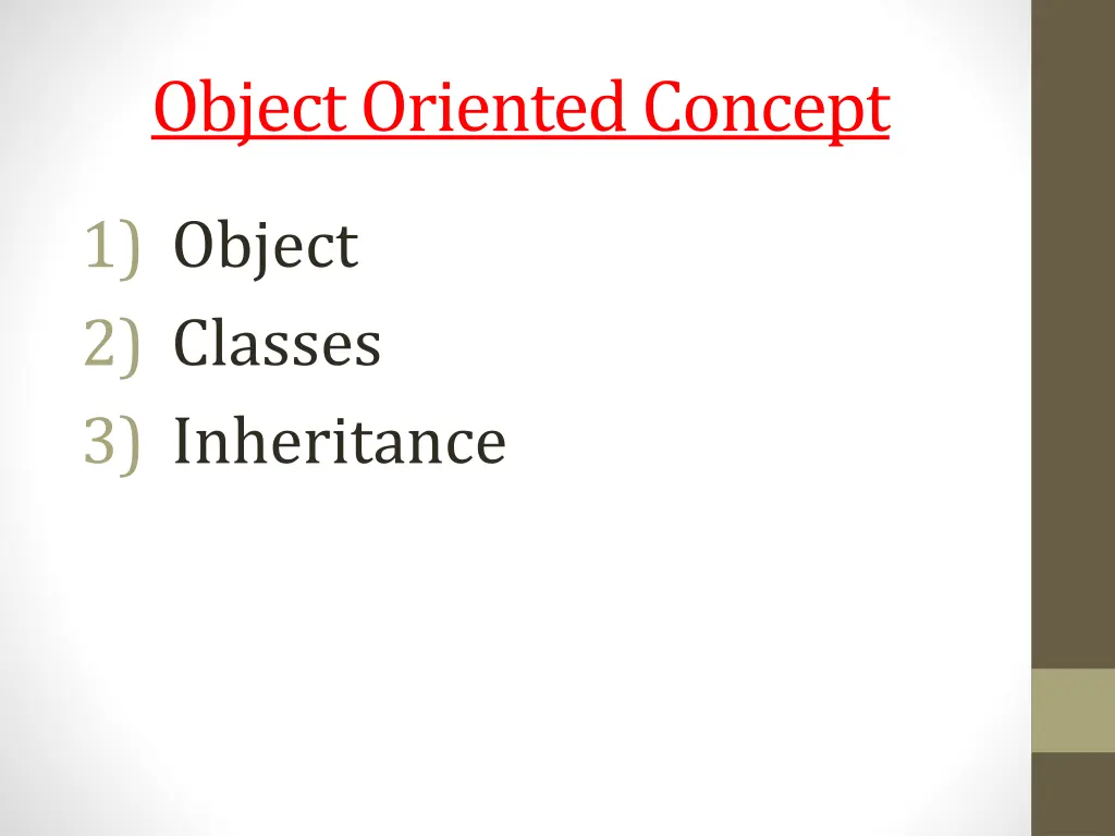 object oriented concept 1