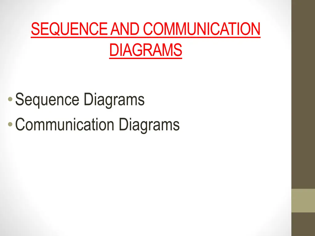 sequence and communication diagrams