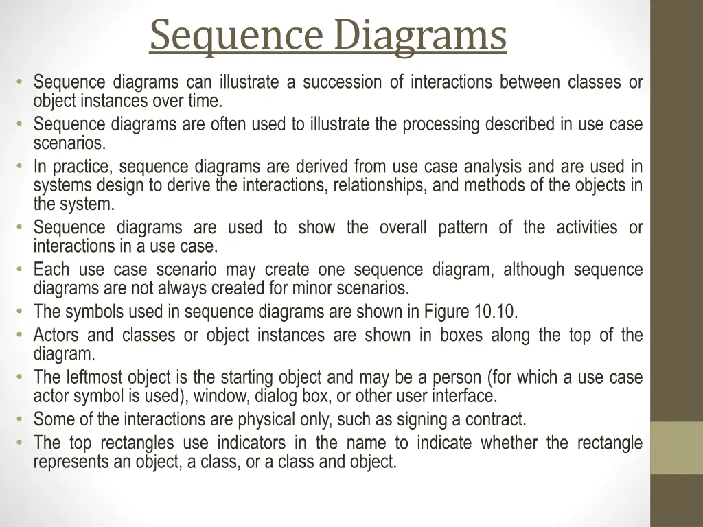 sequence diagrams