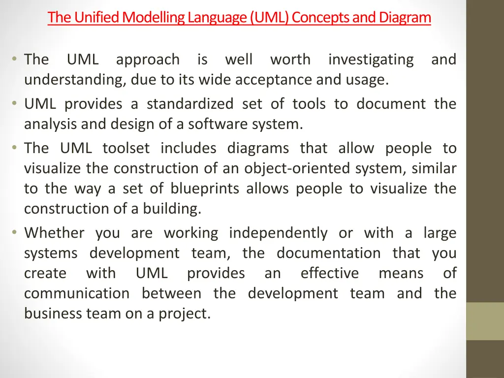 the unified modellinglanguage uml concepts