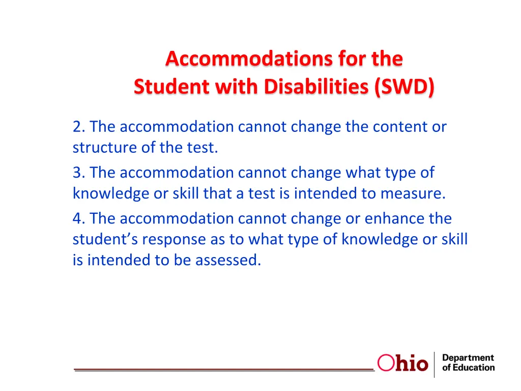 accommodations for the student with disabilities 1