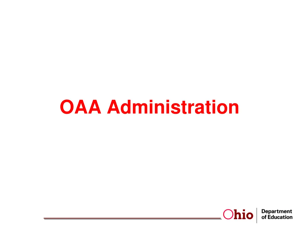 oaa administration