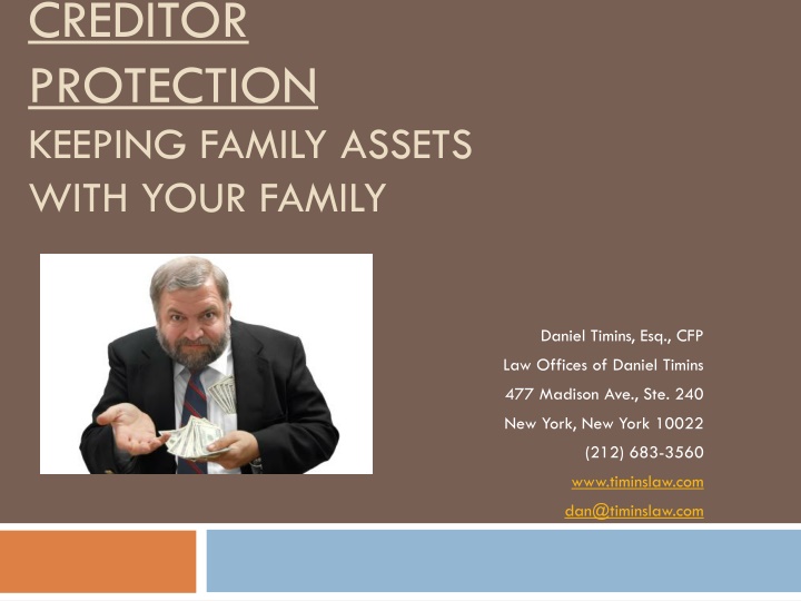 creditor protection keeping family assets with