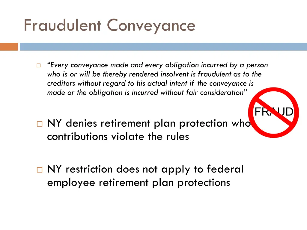 fraudulent conveyance