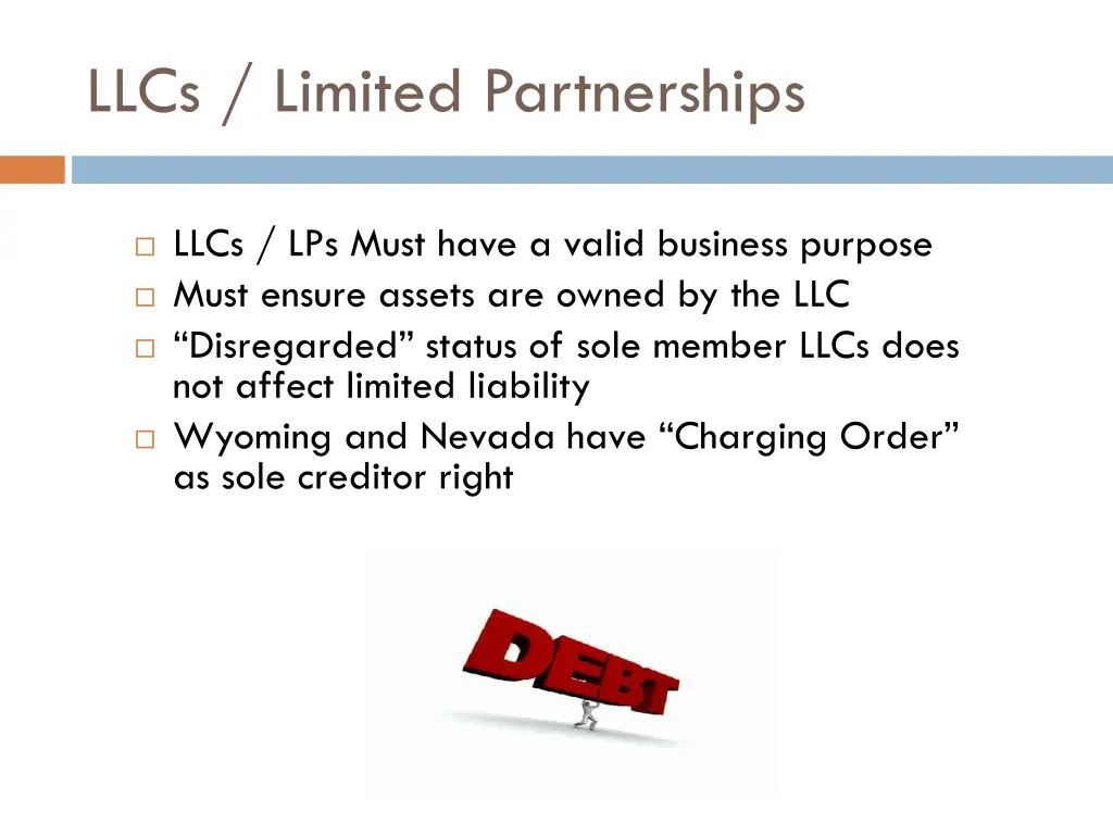 llcs limited partnerships