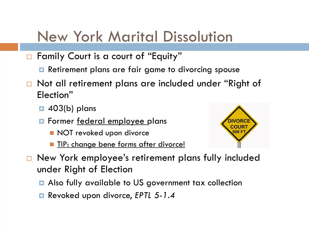 new york marital dissolution