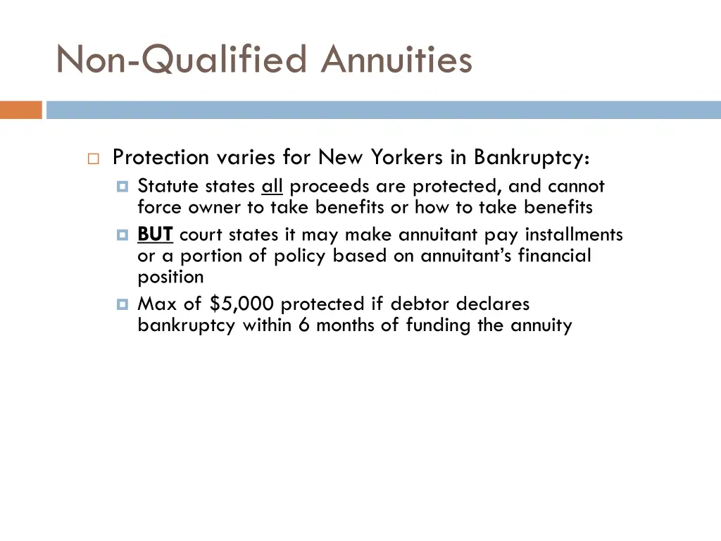 non qualified annuities