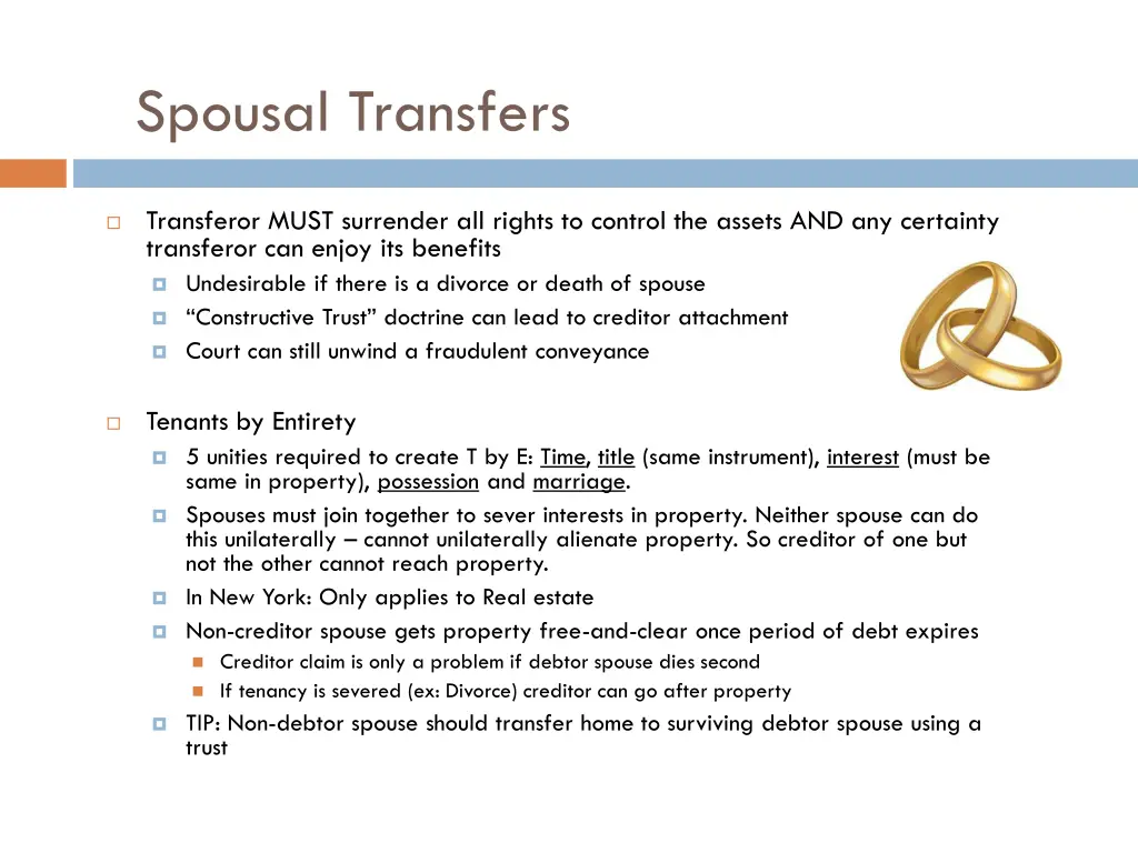 spousal transfers