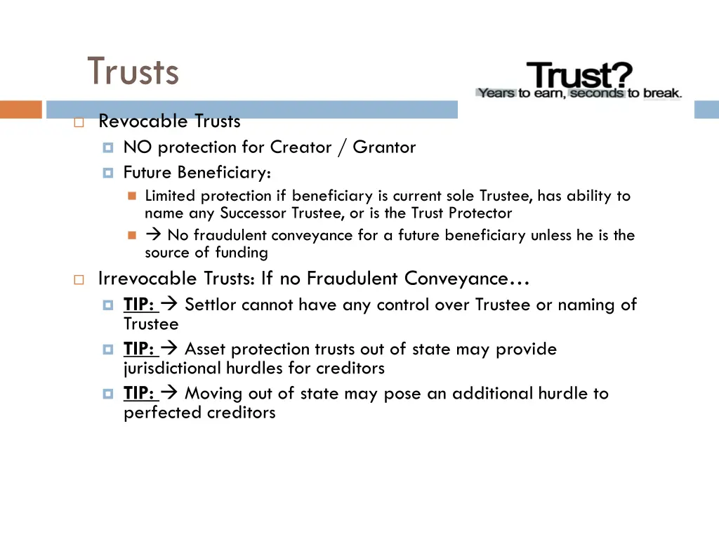 trusts