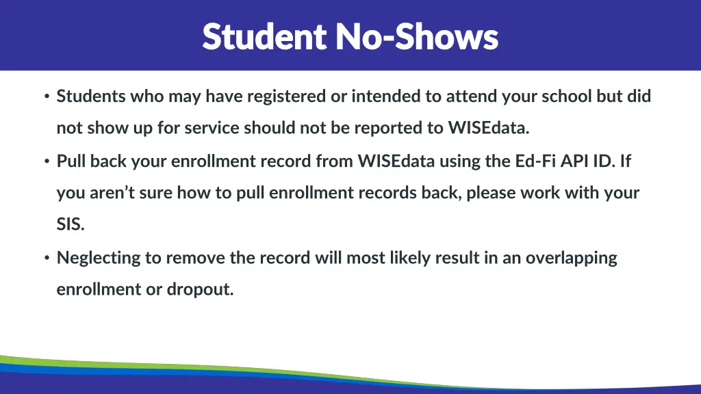 student no student no shows