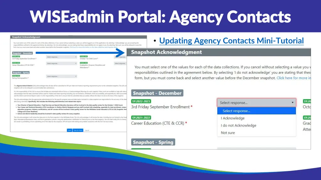 wiseadmin portal agency contacts wiseadmin portal