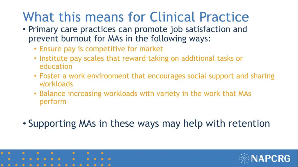 what this means for clinical practice primary