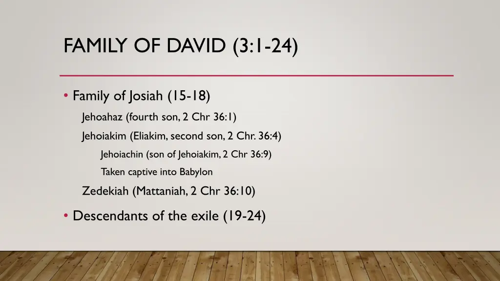 family of david 3 1 24 1