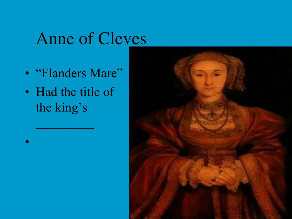 anne of cleves