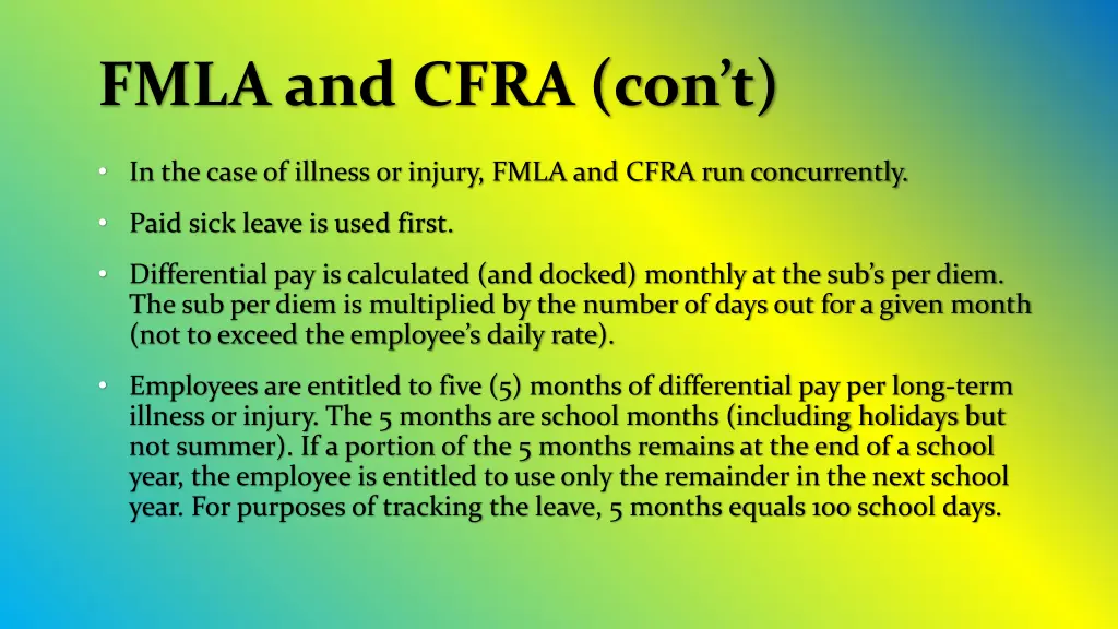 fmla and cfra con t