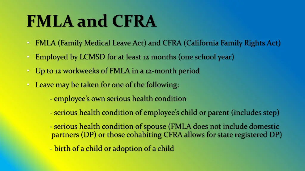 fmla and cfra