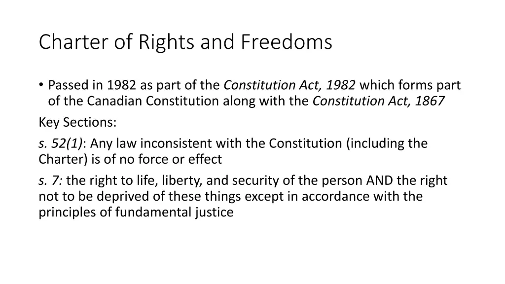 charter of rights and freedoms 1