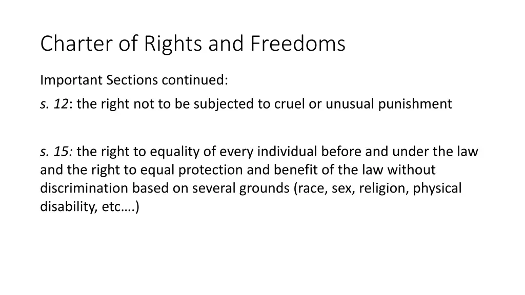 charter of rights and freedoms 2