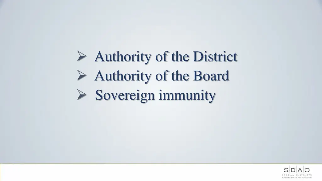 authority of the district authority of the board