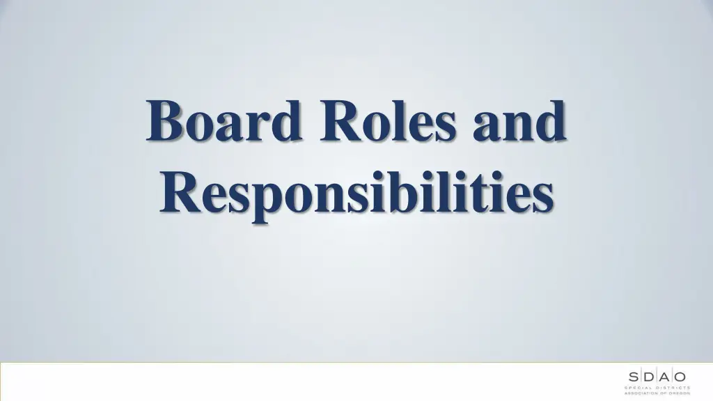 board roles and responsibilities