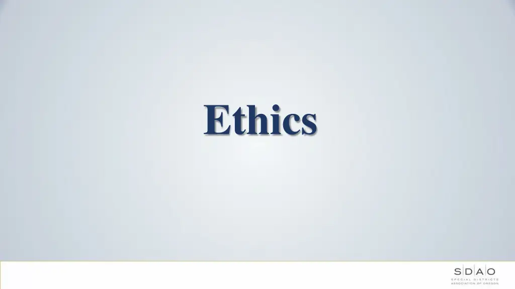 ethics