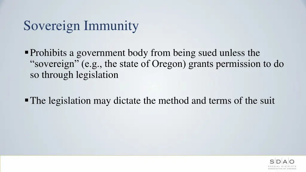 sovereign immunity